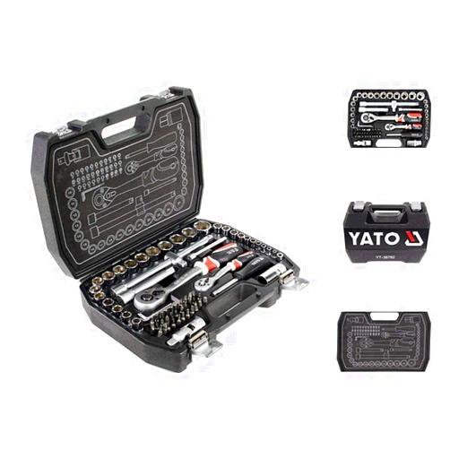 YATO YT-38782 - socket set 1/4-inch and 1/2-inch (72 pieces)
