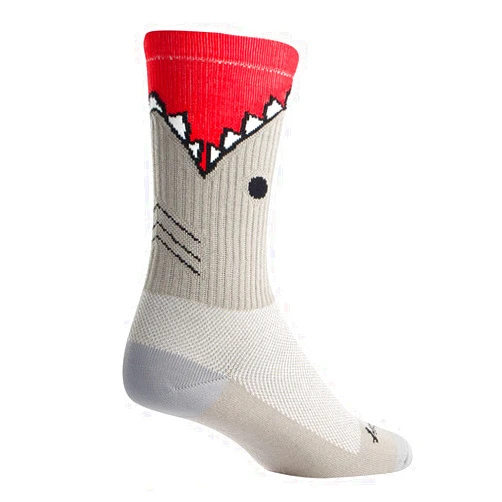 SockGuy, Bite Me, Crew Sock, Sporty and Stylish, 6 Inches - Small/Medium