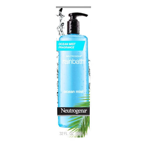 Neutrogena Rainbath Body Wash, Refreshing, Moisturizing Daily Body Cleanser and Shaving Gel with Clean Rinsing Lather, Ocean Mist Scent, 32 fl. oz