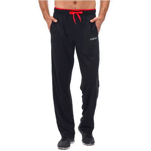 CENFOR Men's Sweatpants with Pockets Open Bottom Workout Pants, for Athletic, Jogging, Training, Casual