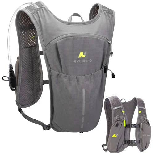 N NEVO RHINO Lightweight Running Vest-Insulated Water Backpack with 1.5L Water Bladder, Hydration Vest for Hiking, Trail Running, Marathons, Cycling