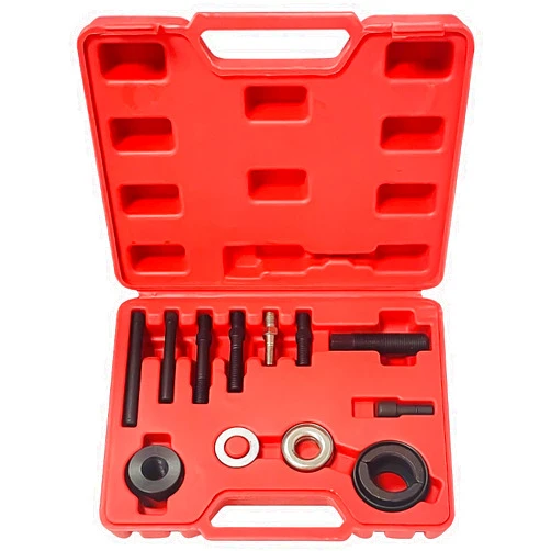Sutekus Power Steering Pulley Puller and Installer Kit Alternator AC Pulley Puller & Installer for GM Ford Chrysler Engines and Water Pump Vacuum Pump Pulleys