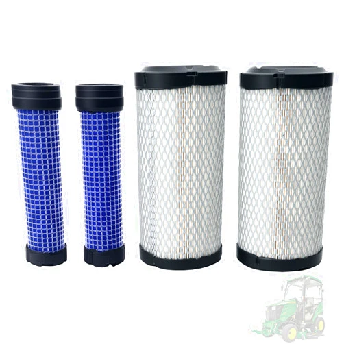 TRSCJXN M113621 M123378 Air Filter Kit Fit for John Deere 1023E 1026R 1200 1720 1725 2030A 2210 2500,for Donaldson P822686 for Fleetguard AF25550 for Kawasaki 11013-1290 11013-7029 11013-7048 (set of 2)