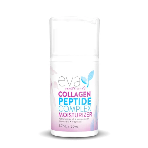 Eva Naturals Collagen Face Moisturizer Peptide - Anti-Wrinkle Facial Moisturizer For Face - Deeply Hydrating Multi-Peptide Collagen Boosting Face Cream, Facial Skin Care For Smoother Skin - 50ml