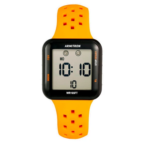 Armitron Sport Unisex Digital Chronograph Silicone Strap Watch, 40/8417