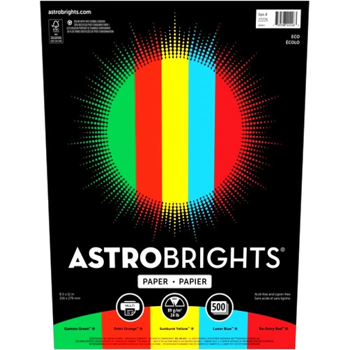 Wausau Papers Neenah Astrobrights Color Paper, 8.5