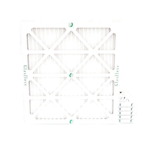 Glasfloss 20x20x1 MERV 10 (FPR 5-6) Pleated Air Filters Box of 6. Actual Size: 19-1/2 x 19-1/2 x 7/8