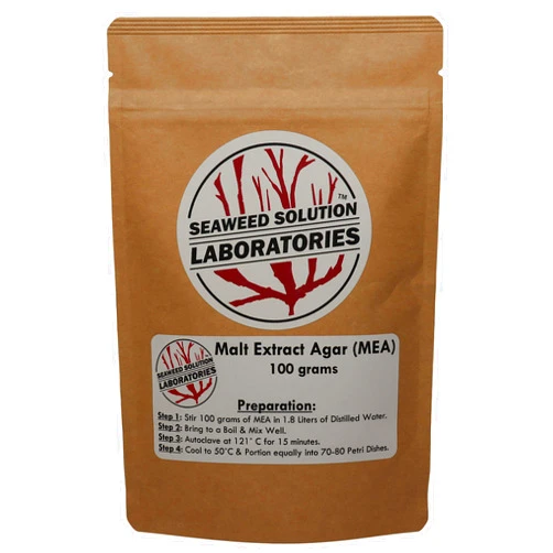 Seaweed Solution Laboratories Malt Extract Agar (MEA) Dehydrated, 100 grams