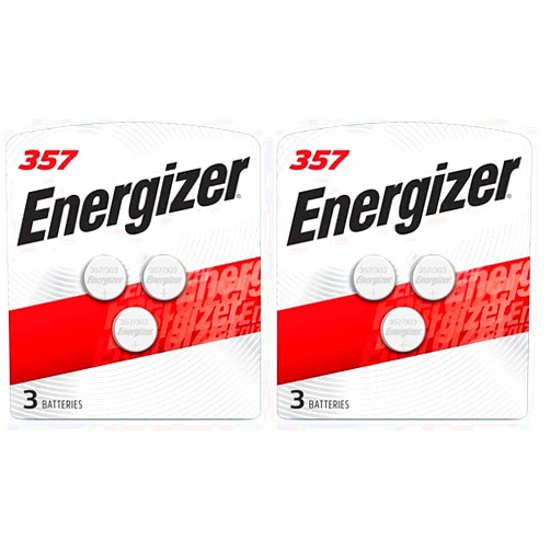 Energizer LR44 Battery, Silver Oxide 303, 357, AG13, or SR44 1.5 Volt Batteries (1 Battery Count) - Packaging May Vary (Pack of 2)