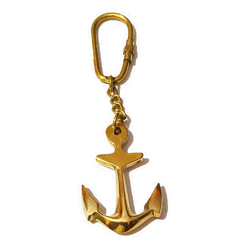 PARIJAT HANDICRAFT Brass Key Chain- Collectible Marine Nautical Key Rings from