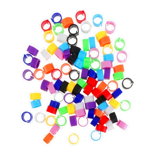 balacoo 300 Pcs Chicken Foot Rings Bird Identification Rings Pigeon Ring Budgie Food para Canarios 3mm Parakeet Supplies Parrot Toys Pigeon Leg Bands Bird Ring Tag Drumstick Around