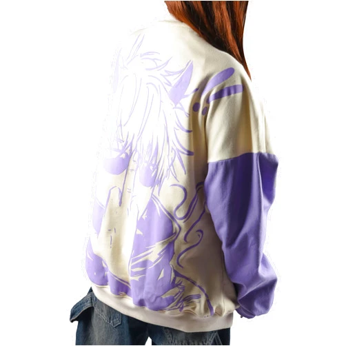 ComicSense.xyz Unisex Tokyo Jujutsu High Anime Oversized Sweatshirts Star Boy Printed Drop Shoulder Anime Sweatshirt