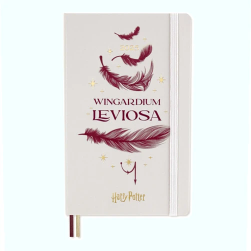 Moleskine Weekly Planner Wizarding World Harry Potter Spells Kollektion Wingardium Leviosa, 12-Monats Linierter Wochenplaner, Phosphoreszierender Fester Einband, Großformat 13 x 21 cm