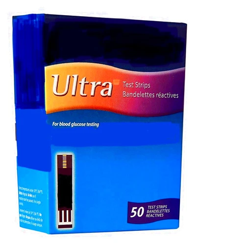 Generic Strips Only for Ultra Glucometer 50 Count