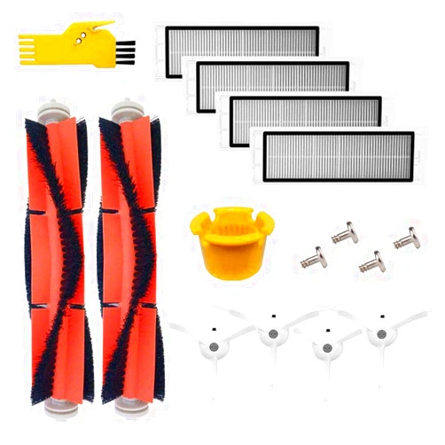 Aoteng Accessory Kit for Xiaomi Mi Robot Roborock E4 S5 S6 E25 E20 E35 s50 s51 Xiaomi Mijia Robotic Vacuum Replacement Parts 10 Pcs Pack of Main Brush & Side Brush & Filter