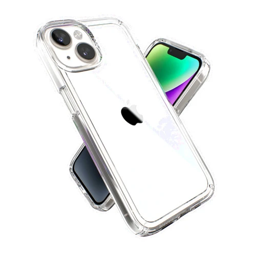 Speck Clear iPhone 14 & iPhone 13 Case - Drop Protection, Scratch Resistant & Anti-Yellowing Dual Layer Case for iPhone 14 & iPhone 13 Case for 6.1 inch Model - GemShell