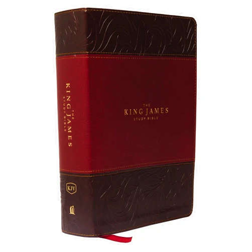 Thomas Nelson KJV, The King James Study Bible, Leathersoft, Burgundy, Red Letter, Full-Color Edition: Holy Bible, King James Version