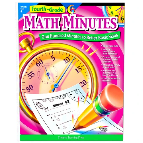 Alaska Hults Creative Teaching Press® Math Minutes Book, Grade 4
