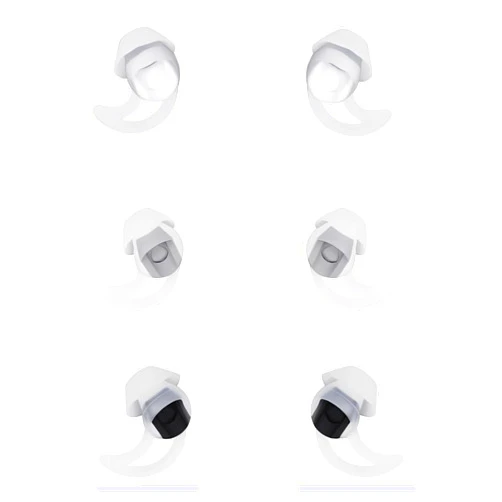 SNHTLS Replacement Earbud Tips Silicone Ear Buds Tips Eargels Compatible with Bose Qc20 Qc30 IE2 SoundSport IE3 SIE2i Headphones Earbud Cap 3 Pairs SML