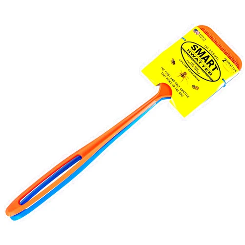 Smart Swatter Fly Swatters | Assorted Color 2 Pack | Picks UP The Bug w/ 904 Spikes | Patented & Made in The USA | Insects, Bugs and Fly Killer