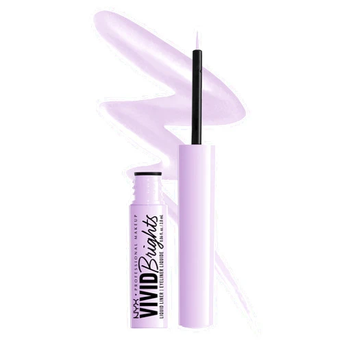 NYX PROFESSIONAL MAKEUP Vivid Brights Liquid Liner, Smear-Resistant Eyeliner with Precise Tip - Lilac Pink