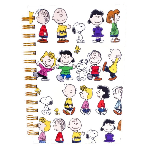 Graphique Peanuts Gang Hard Cover Journal w/Charles Shultz's Beloved Peanuts Characters, Fun, Durable Notebook for Notes, Lists, Recipes, and More, 160 Ruled Pages, 6.25