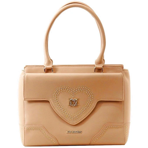 Love Moschino Women's Powder Heart Shoulder Satchel Handbag