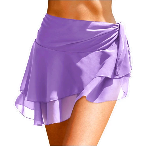 AI'MAGE Sarong Wraps for Women Swimsuit Coverup Sheer Beach Bathing Suit Chiffon Cover Up Skirt for Swimwear S-3XL