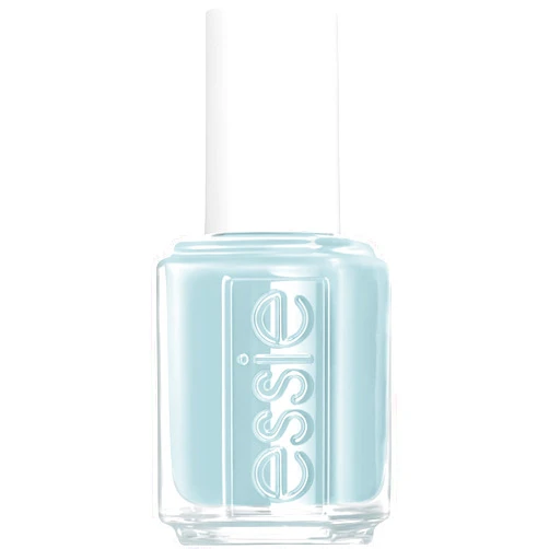 essie nail polish, limited edition spring 2022 collection, pastel blue nail color with a cream finish, 8-free vegan formula, flight of fantasy, 0.46 fl oz