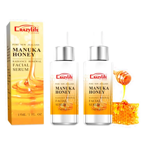 SURORAIN Honey Nourishing Essence,Royal Honey & Royal Jelly Extract Moisturizing Facial Cream for Senstivie Skin, strengthen the skin Moisturizing, Soothing Skin Care,Propolis Serum for Skin(15mL/2 Pcs)
