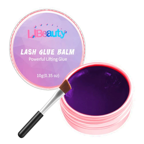 Libeauty Lash Lift Glue Balm Lash Lift Adhesive Strong Sticky Fruit Flavor Eyelash & Eyebrow Perm Glue Balm Brow Lamination Gel