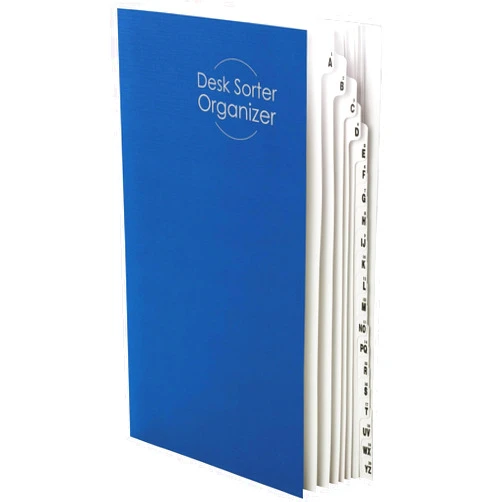 Smead Desk File/Sorter, Alphabetic (A-Z) and Numeric (1-20), 20 Dividers, Legal Size, Dark Blue (89237)