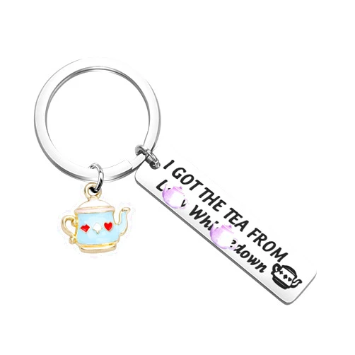 BLEOUK Bridge Inspired Keychain I Got The Tea From Whistledon