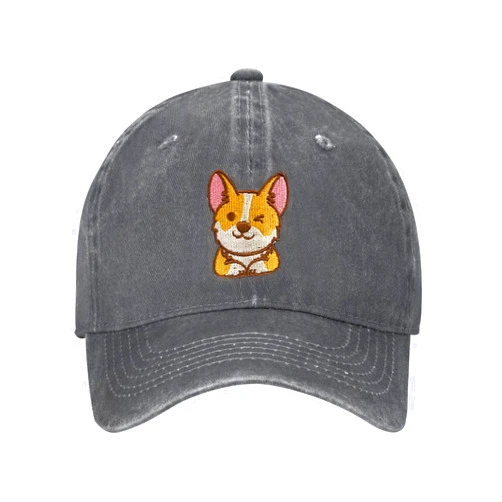 Aiojool Dog Baseball Cap for Men Women Adjustable Embroidered Washed Baseball Hats