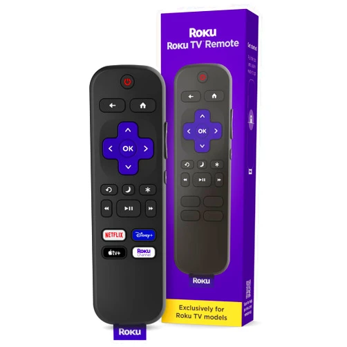 Roku Remote (Official Manufacturer Product) | TV Remote Control with TV Controls, Simple Setup, & Pre-Set App Shortcuts - Replacement Remote Compatible with Roku TV Models ONLY (Not Roku Players)