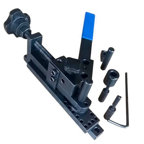 BLUEFOX TOOLS INDUSTRIAL Mini Universal Bender Machine, Manual Wire & Metal Bending Tool for Clamps, Handles, Hooks, Brackets, Coils - Forms Flat Metal & Round Rod up to 5/16'' - Hardened Tool Steel