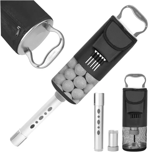 HOW TRUE Shag Bag for Golf Balls, Golf Ball Retriever with Detachable Aluminum Alloy Tube, Golf Shag Bags, Hold up to 70 Balls