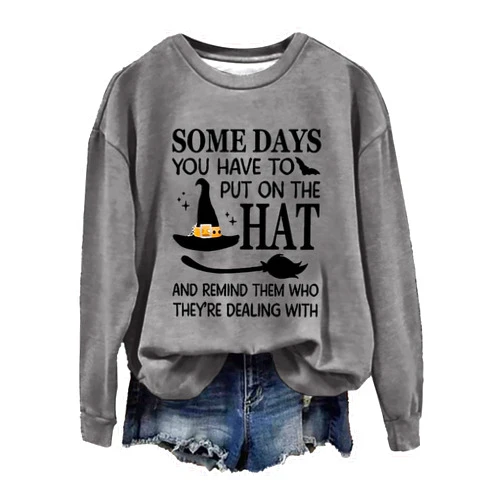 KGKLKAX Halloween Sweatshirts for Women 2024 Crewneck Oversize Graphic Hoodie Funny Home of The Wicked Witch Fall Outfit