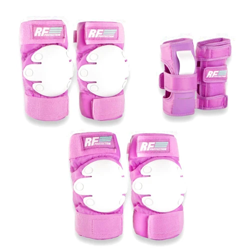 Rollerface Protective Gear Junior Knee Pads, Elbow Pads and Wrist Guards for Multi Sports Scooter, Skateboarding, Biking, Roller Skating, Inline Skating, 3 in 1