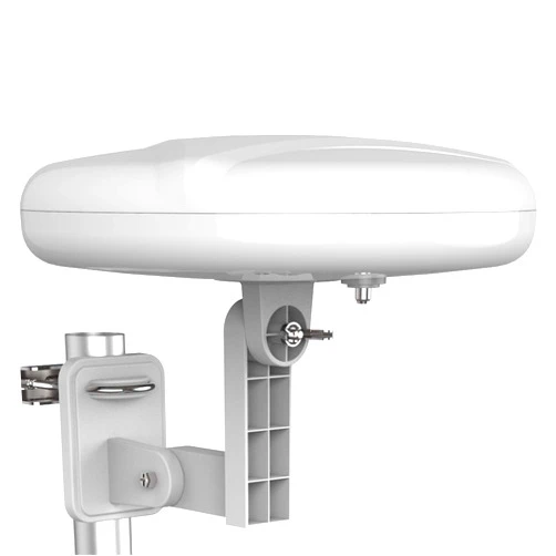1byone Outdoor TV Antenna 360° Omni-Directional Reception Long 100+ Miles Range Enhance VHF&UHF 4K Ready HDTV Antenna with Added Stability for Outdoor/Attic/RV Use - 39ft RG6 Coax Cable