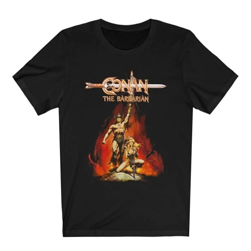 Paracamisetas Mod.3 Thulsa Doom Conan The Barbarian Cimmerian Warrior Destroyer Crom Valeria Subotai Barbaro Destructor Camiseta T-Shirt (2XL) Black