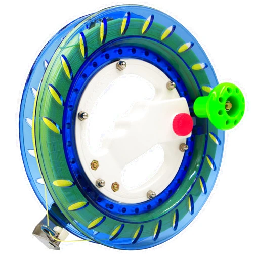 Terpollay Kite String with Reel, Kite String Reel Winder, 8 inch Dia Includes 1000ft (70LBS) High Strength Kite String, Kite String Spool for Kids and Adults