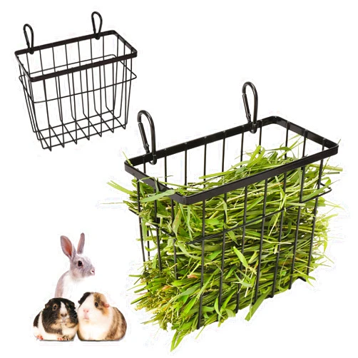 S SANGLE SOPFFY Rabbit hay Feeder Sangle Sopffy 2PCS, Guinea Pig hay Feeder with Metal Frame for Guinea Pig Chinchilla Bunny, hay Feeder Rabbit, Chinchilla cage Accessories