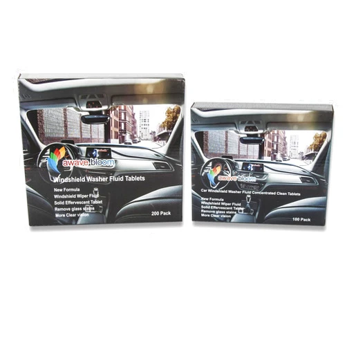 Awave bloom 300 Pcs Windshield Washer Fluid Tablets,Wiper Fluid Concentrate,1 Pack Makes 300 Gallons.Window Glass Cleaner, Remove Glass Stains, Clear Vision. (Use With De-icer or Methanol for Winter)