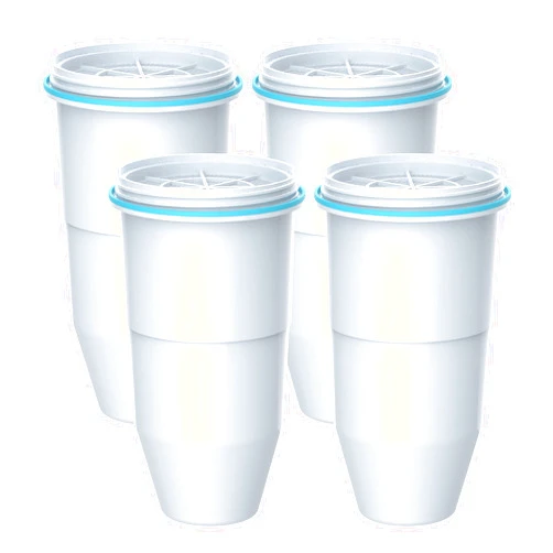 Filterlogic NSF/ANSI 42,53&372 Certified Replacement Water Filters, Water Pitchers, and Dispensers Reduce TDS, Chlorine, and More (Pack of 4)