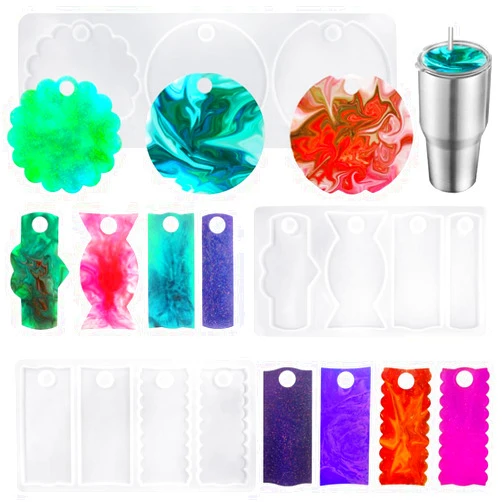 AIFUDA 3 Pcs Name Plate Resin Molds Compatible with Stanley 40oz Tumbler, AIFUDA Name Tag Silicone Molds, DIY Personalized Custom Silicone Mold Name Plate for Cup Accessories