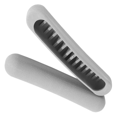 Wvapzwr 2Pcs Underarm Crutch Pad Replacement, Grey Crutch Padding, Crutch Pads, Universal Crutch Armpit Pad Cover, Replacement Cushion Tops Axillary Support, Crutches Accessories