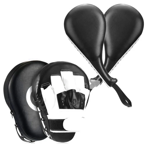 Simgoing 4 Pcs Boxing Pads Taekwondo Kick Pads Set Curved Focus Punching Mitts Martial Arts Kicking Targets Sparring Mat for Kids Men Women