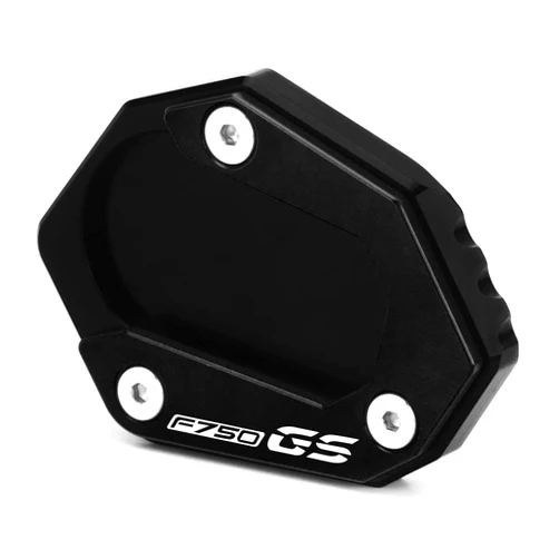 Mokiton Motorcycle Side Stand Extension Kickstand Pad Compatible with BMW F750GS 2018-2023 | Foot Plate Support Enlarger F750 GS F 750GS F 750 GS Accessories (black)