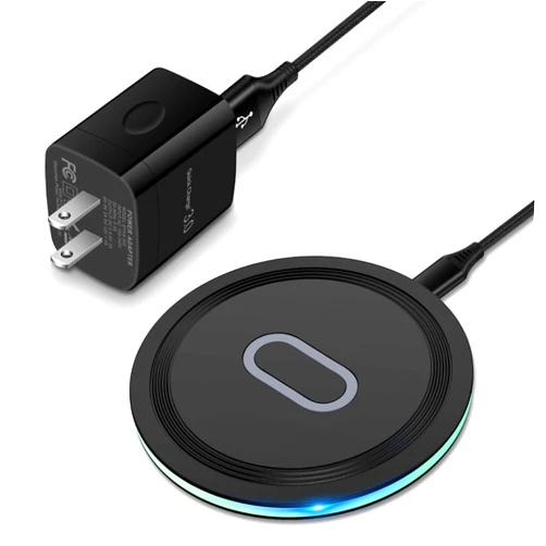 UorMe Wireless Charger Samsung Fast Charging Pad for Samsung Galaxy S24/S23 Ultra/S22/S21/Z Flip 5,15W Wireless Charging Station Charger Mat with QC Adapter for Google Pixel 8a 7a 8 7 Pro 6,iPhone 15 14 13